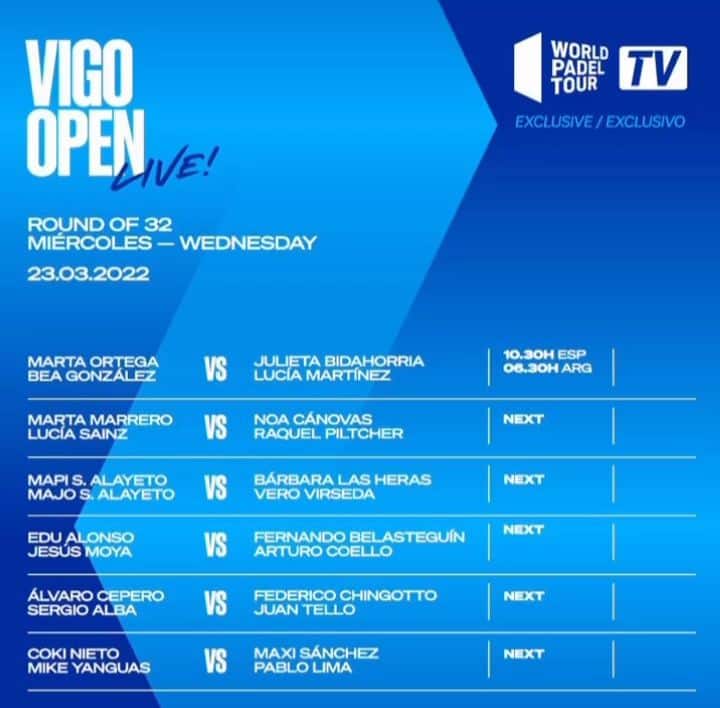 Vigo Open WPT dieciseisavos retransmisiones