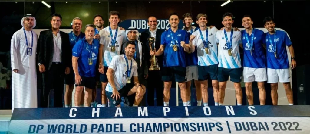 seleccion-argentina-de-padel-campeona-mundial-dubai-2022