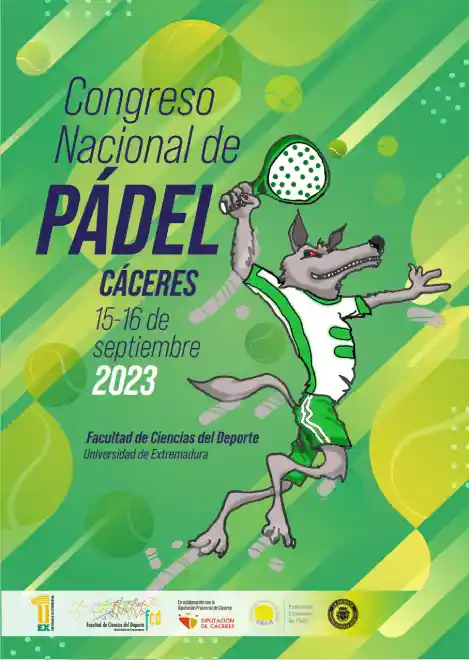 Cartel Congreso Nacional de Pádel 2023 Cáceres